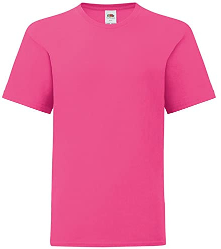 Fruit of the Loom Childrens/Kids Iconic T-Shirt (14-15 Years) (Fuchsia Pink)