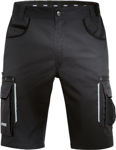 Uvex Tune-Up Arbeitshosen Männer Kurz - Shorts für die Arbeit - Schwarz - Gr 36W/Etikettengröße- 54