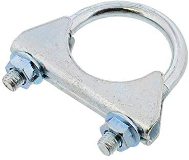 daw21onlineshop M8 Bügelschellen Auspuffschellen U Bolt Clamp alle Durchmesser M8 60mm 2 Stück Silver