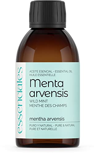Essenciales - Ätherisches Pfefferminzöl (Mentha Arvensis/Mentha Japonica), 100% rein, 200 ml | Ätherisches Öl Mentha Arvensis 100% rein