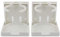 Ogrmar Lot de 2 Porte-gobelets réglables et Pliables pour Bateau/Caravane/Voiture/Camion/Camping-Car/camionnette Blanc