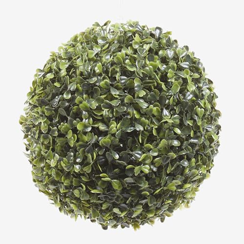 artplants.de Kunstpflanze Buchsbaum Kugel Fritz am Kunststoffgitter, Ø 20cm - Künstlicher Buchsbaum
