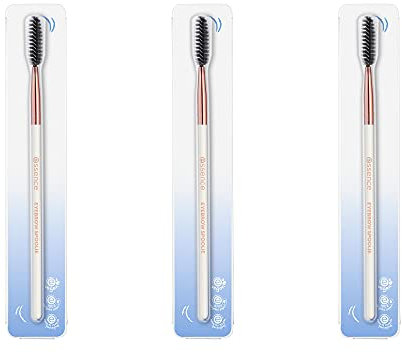 essence EYEBROW SPOOLIE, Augenbrauenpinsel, Schwarz, sofortiges Ergebnis, vegan, Nanopartikel frei, 3er Pack (3x1pcs)