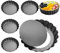 PERFETSELL 6 Pcs Molde Quiche Desmontable 10cm Moldes Mini Tartaletas Individuales Reposteria Molde Horno Quiche Moldes Mini Tartaletas Molde para Tartaletas Pequenas Quiche Individual