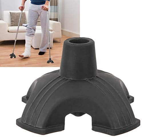 Krücken Gummi, Stockspitze Gummipuffer für Gehstock, krückenkapsel antirutsch, Gehstock Selbstständiger Vierfuß Gehstock mit vier Standfüßen Zubehör ​für Gehstöck, Gehstock Halterung Schnell