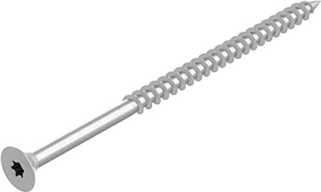 Vite SECCARO per truciolare 6 x 110 mm, acciaio zincato, vite per legno con filettatura parziale, TX/esalobata, 50 pezzi