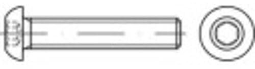 TOOLCRAFT TO-5380941 Linsenschrauben M3 10 mm Innensechskant Edelstahl A4 100 St.