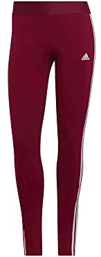 Adidas Damen Loungewear Essentials 3-Stripes Gamaschen, Legacy Burgund/Weiß, XL
