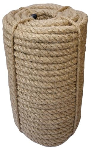 ILIKEEC Juteseil, 12 mm, 3,2 kg dick, für den Garten, Jute-Schnur für DIY-Kratzer, Gartenarbeit, Bündelung und Wandbehang, Basteln, dekorativ (braun)