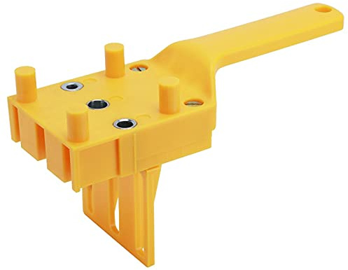 Ausla Handheld Dowel Jig, Holzdübel Schablone, 93x85x60mm Holzbearbeitung Jig, Holzbearbeitungswerkzeug