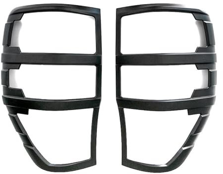 OMAC Rücklicht Leisten Heckleuchte kompatibel mit Ford Ranger 2011-2024 Chrom ABS Dunkel 2tlg