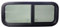 Finestra scorrevole per camper con anello decorativo, finestra laterale, finestra di ventilazione, camper, camper, camper, roulotte, campeggio, finestra in alluminio, vetro temprato (1000 x 400 mm)