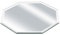 FINGERINSPIRE Octagon 3mm Miroir en Verre Biseauté 15x15cm Panneaux de Miroir Octogone Look Moderne Miroir Esthétique Miroirs en Verre pour Décoration Murale, Présentoir de Figurines en Cristal