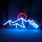 Wüsten Sonnenuntergang Leuchtreklame LED Neon Schild Neonlicht Büro Wohnzimmer Innenarchitektur Blau Rot LED Neon Wandleuchten Dekorative Wandkunst
