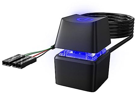 AZURAOKEY Desktop Computer PC Power Button Switch, Netzteil Control Adapter Cable 1.65m/5m/10m Motherboard External Start Extension Cable PC External Start SW Cables for Home Office