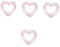SAFIGLE 4 Stück Liebe Schwimmring Kinderspielzeug Strandspielzeug Aufblasbarer Herzschwimmer Lustiger Strandschwimmer Beach Heart Pool Schwimmer Schwimmreifen Schwimmerrohr Blitz PVC