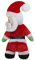 FakeFace Twerking Santa Claus, Twisted Hip, Singender und Tanzender Weihnachtsmann mit Musik You´re so Sexy - Lustige elektrische Plüsch Weihnachtsmann Kinder Erwachsene