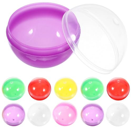 Healvian Capsules De Automatique De 50 Pièces Capsules Rechargeables De 28Mm Boule Transparente Sphère De Boule De Gomme De Machine Petites Capsules De Jouet Vides