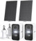 ieGeek 2K (Type-C) Überwachungskamera Aussen Akku Kabellose mit Solarplatten, 5200mAh Akku Kamera Überwachung Aussen WLAN, PIR-Bewegungserkennung, 2-Wege Audio, Alexa Kamera, Schwarz, 2Pcs,IP65-Weiß