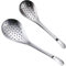 FytStycale 2 Piezas de Espumadera de Acero Inoxidable, Cuchara ranurada, Cuchara para freír, Cuchara de Drenaje para Espaguetis