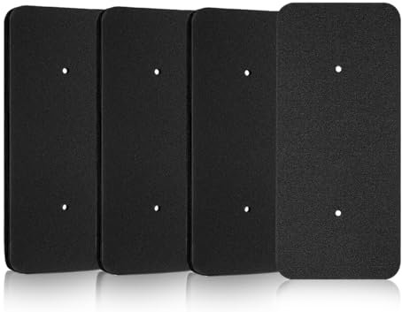 AOYEGIC Confezione da 4 filtri di ricambio per asciugatrice Compatibile con Candy asciugatrice e Compatibile con Hoover asciugatrice 40006731,spugna filtrante,filtro in spugna(275 x 125 x 10 mm,nero)