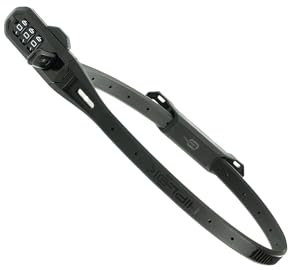 Hiplok Z LOK COMBO V2, Multifunktions-Sicherheitsband, Unisex, BLACK, 45cm Schließumfang