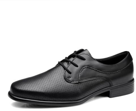 SWDZM Herren Praxis Ballroom Dance Schuhe Wildleder Sohle Lace-Up Salsa Professional Dancing Schuhe,Schwarz,EU 44
