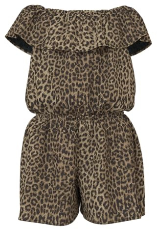 Name It Mädchen Nkfvinaya Ss Playsuit Fffff Noos, Black, 152