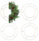 Caliko 4 Pcs 12 Inch Wreath Ring, Metal Wire Wreath Frame for Wreath Making Supplies Floral Craft, DIYs & Front Door Decor | Wreath Base for New Year Valentines Halloween & Christmas Wreath Making Kit