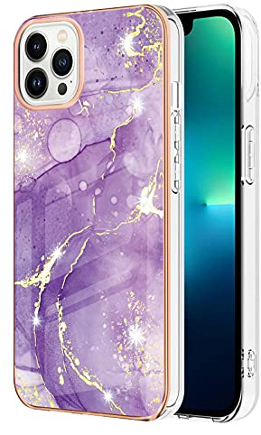 IMIRST Basic Case Compatiable with iPhone 15 TPU Silicone Bumper Matte Marble Scratch Resistant Slim Protective Phone Case Back Cover for Apple iPhone 15. YBI Purple