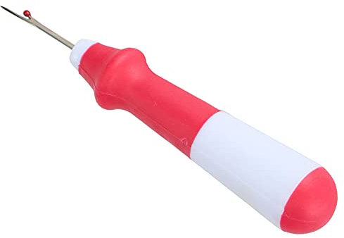 Nahttrenner Zum Nähen, Stichentferner-Werkzeug, Stichtrenner, Nähnahttrenner, Edelstahl, 2 Farben, Handliche Stichwerkzeuge, Ergonomisch Zum Öffnen und Entfernen von Fäden (Rot)