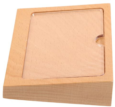 ROMISBABA Minimalistischer Schilderhalter Aus Holz Leicht Zu Wechselnder Papiereinsatz Für Tischschilder