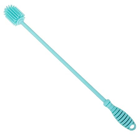 GOOHOCHY 1pc Silicone Bottle Cleaning Brush Handle for Easy Use Odor Food-grade Material for All Bottle Types Convenient Hanging Design for Storage