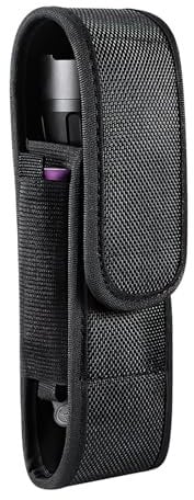 Flashlight Holster Torch Cover Holder for 16cm-17cm Flashlight Nylon Belt Torch Pouch Holder Tactical Torch Carry Case Leatherman Pouch for Camping Hiking Climbing Hunting Black