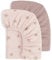 Susurration Lot de 2 Draps Housses pour Enfants 100% Coton Mousseline Draps de lit pour Bébé Drap Housse pour Lit de Voyage Draps D'appoint 60x120cm/70x140cm (Rose Star)