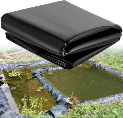 0,5 mm starke, verstärkte PE-Teichfolie – Outdoor-Wasserfall, Bachlauf und Brunneneinlage für vorgeformte Teiche – 10+ Jahre UV-beständig, ideal für Wassergärten