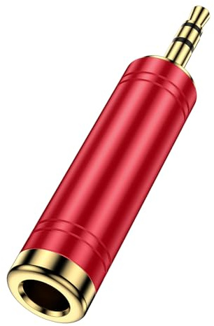 Ouorkee Klinke Adapter 3,5mm auf 6,35mm, Klinke kopfhörer Stecker Adapter | 1/8 Zoll Klinkenstecker Adapter auf 1/4 Zoll für Kopfhöre, Lautsprecher, Keyboard, E-Gitarre/Klavier