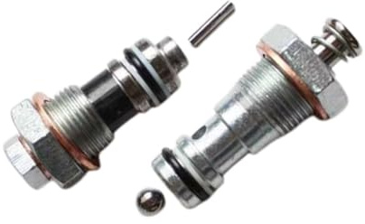 Ventilspulen Set für Gabelstapler, Hydraulik Reparatursatz mit Dichtungsring, 52.8mm Länge für Ölzylinder Durchflussregelung
