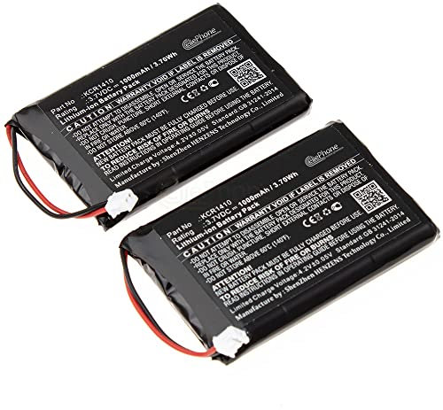 Batterie Li-ION Compatible avec Sony PlayStation 4 Controller PS4 Dualshock V2 CUH-ZCT2 2016 - PS4 Pro CUH-ZCT2U Controller (Remplacement pour KCR1410) - !!!2.Generation!!! - Ensemble de 2