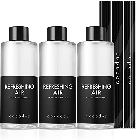 [COCODOR/Refreshing Air] Reed Diffuser Refill 200ml * 3packs with Black Fiber stick 15pcs