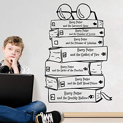 sticker mural Harry Potter Citation Livre Sticker Mural En Verre Bibliothèque Poudlard Livre Citation Inspirante Sticker Mural