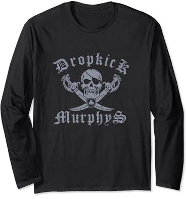 Dropkick Murphys - Official Merchandise - Jolly Roger Long Sleeve T-Shirt
