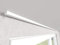 Market-Alley Vorhangschiene Aluminium Weiß/Schwarz Gardinenschiene ; C 1-läufig ; 120cm-600cm. Für Kräuselband Gardinen oder Schiebevorhang (nur Weiß Gardinenschiene ; 520cm)
