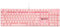 Qisan Tastiera meccanica da gioco cablata, tastiera retroilluminata bianca, interruttori rossi, full-size, 104 tasti, design degli Stati Uniti. Rosa