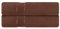 Mixibaby 2er Set Gästetuch Gästetücher Gästehandtücher 30x50 Frottee 100% Baumwolle, Farbe:Dunkelbraun