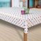laro Wachstuch-Tischdecke Abwaschbar Garten-Tischdecke Wachstischdecke PVC Plastik-Tischdecken Eckig Meterware Wasserabweisend Abwischbar G03, Muster:Punkte Weiss-bunt, Größe:85x85 cm