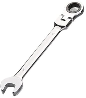 Aoktorkit Metric Tool Flex-Head Ratcheting Wrench 18MM,Professional Chrome Vanadium Ratchet Spanner Steel 72 Teeth 12 Point for DIY,Pipeline,Bicycle Repair and Home Maintance