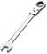 Aoktorkit Metric Tool Flex-Head Ratcheting Wrench 18MM,Professional Chrome Vanadium Ratchet Spanner Steel 72 Teeth 12 Point for DIY,Pipeline,Bicycle Repair and Home Maintance