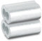 50Pcs Aluminum Sleeve, Cable Double Ferrule Aluminium Crimp Ring Set for Wire Rope,2.5mm