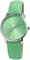 Raptor Sunny Damen-Uhr Leder Dornschließe analog Quarz RA10214 (grün silberfarbig)